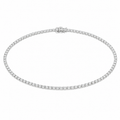 Silver Diamond Tennis Necklace