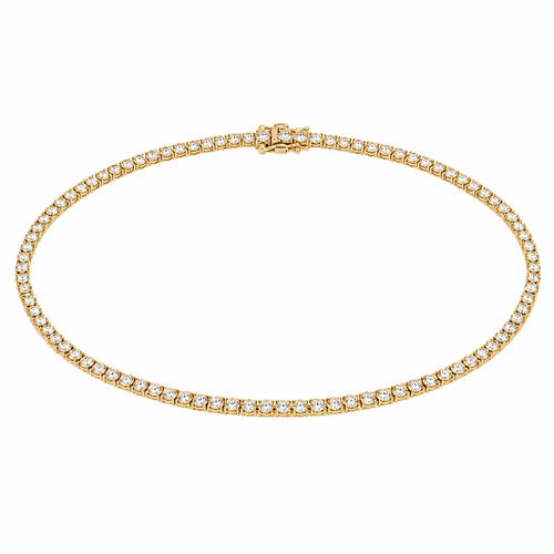 Gold Diamond Tennis Necklace