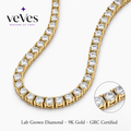 Gold Diamond Tennis Necklace